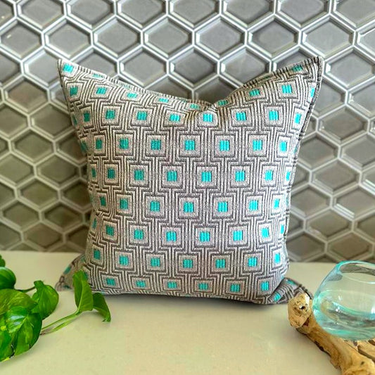 Turquoise Checks