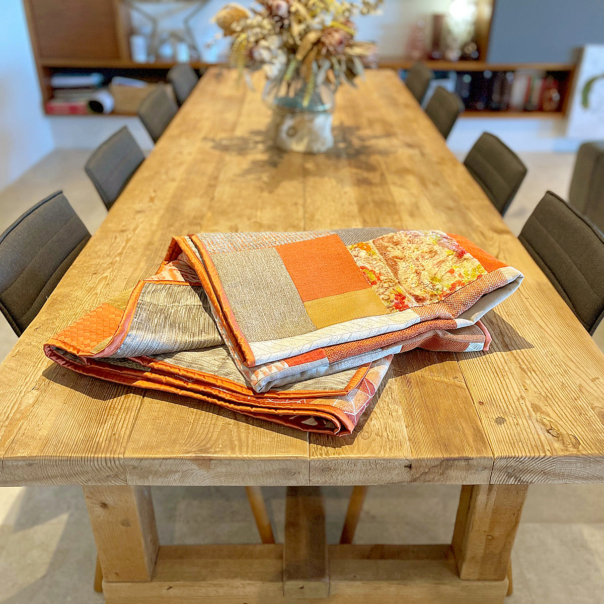 Orange-or-Tan Quilt